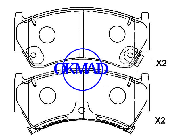 NISSAN ALMERA I (N15) NISSAN ALMERA I Pastilha de freio Hatchback FMSI: D1138-8249 OEM: 41060-0M892 WVA: 23005, F1138